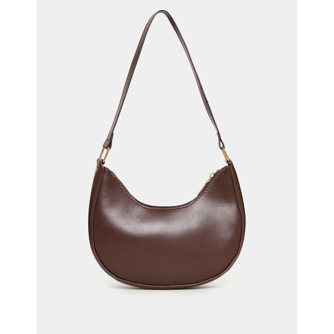 Styli Half Moon Shape Bag with Zip Closure-women-bagsandwallets-handbags-image-2
