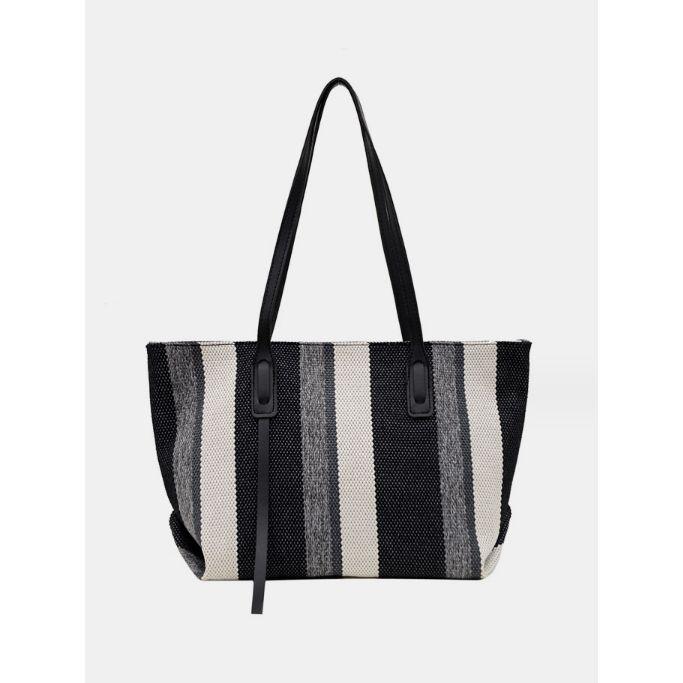 Styli Striped Pattern Shoulder Bag-women-bagsandwallets-handbags-image-1