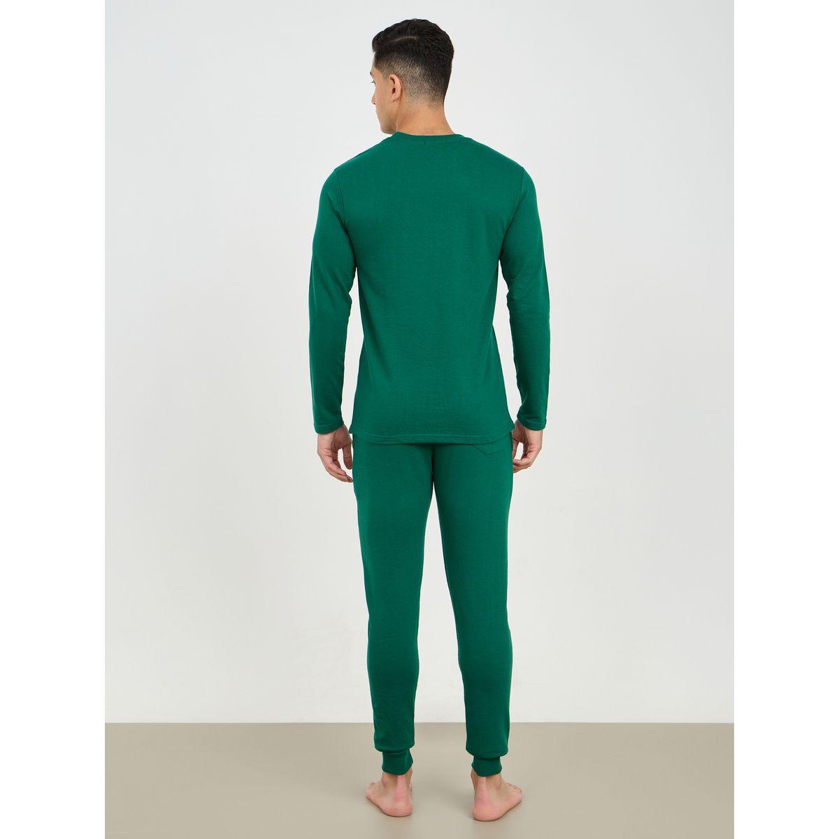 Styli Unwind Terry Long Sleeve T-Shirt and Slim Fit Cuffed Pyjama Set-men-clothing-nightwear-sets-image-4