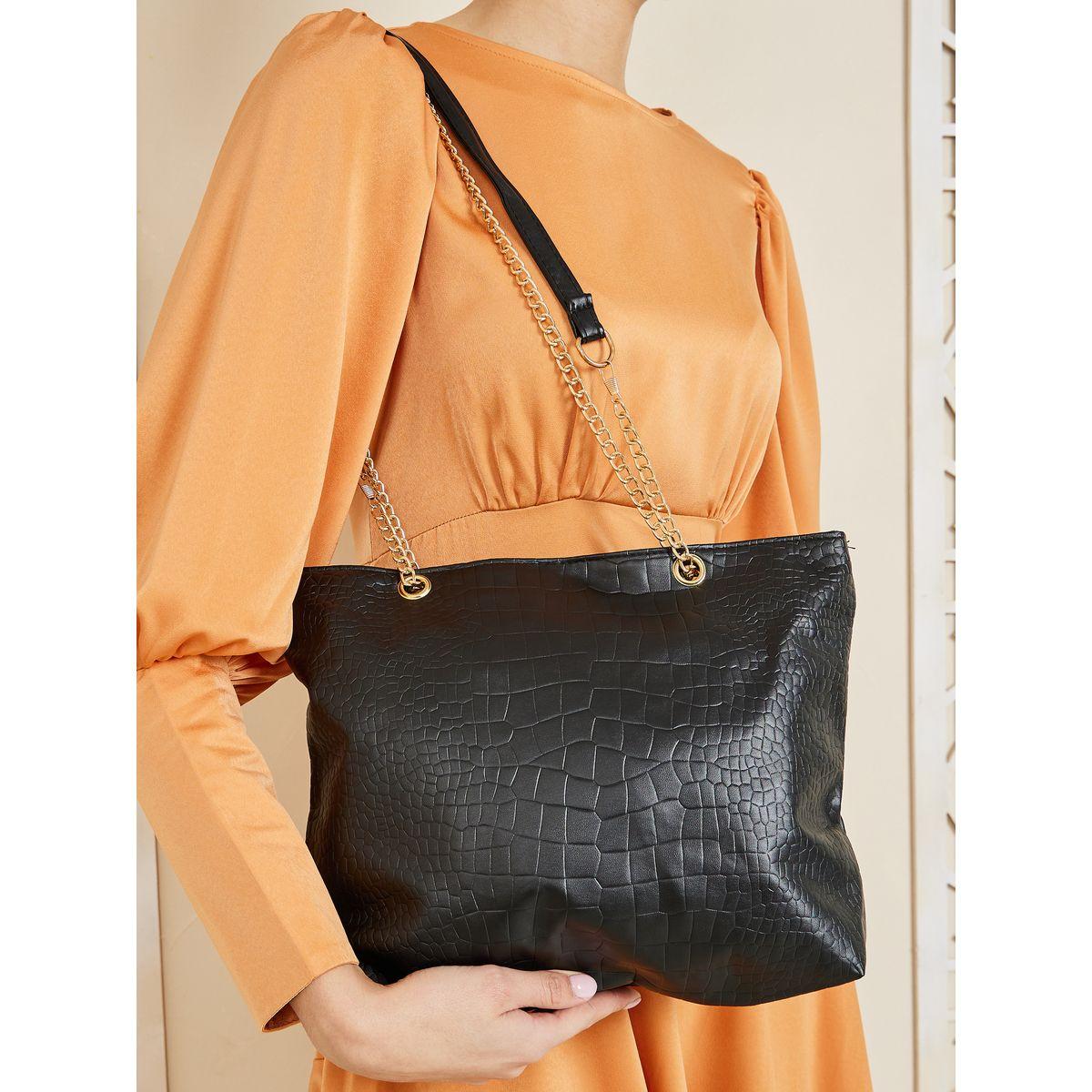 Styli Chain Drop Textured Bag-women-bagsandwallets-handbags-image-2