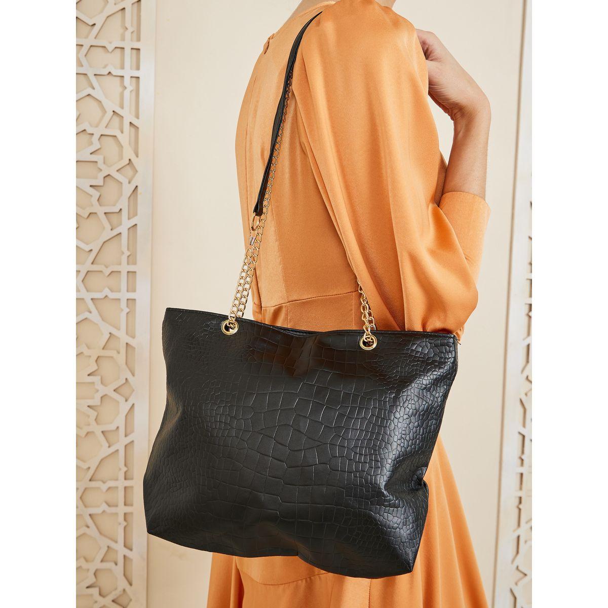 Styli Chain Drop Textured Bag-women-bagsandwallets-handbags-image-3