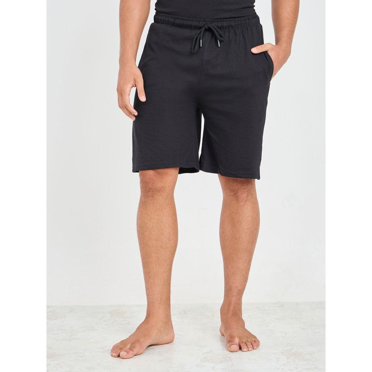 Styli Unwind Contrast Piped Pocket Detail T-shirt and Short Set-men-clothing-nightwear-sets-image-6