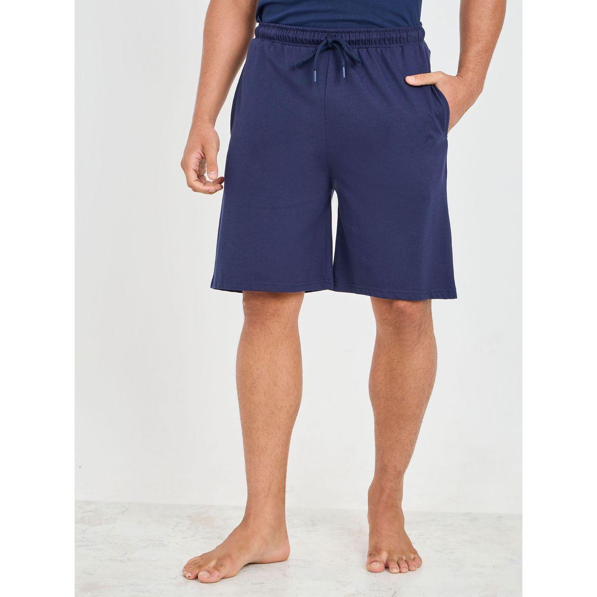 Styli Unwind Contrast Piped Pocket Detail T-shirt and Short Set-men-clothing-nightwear-sets-image-5