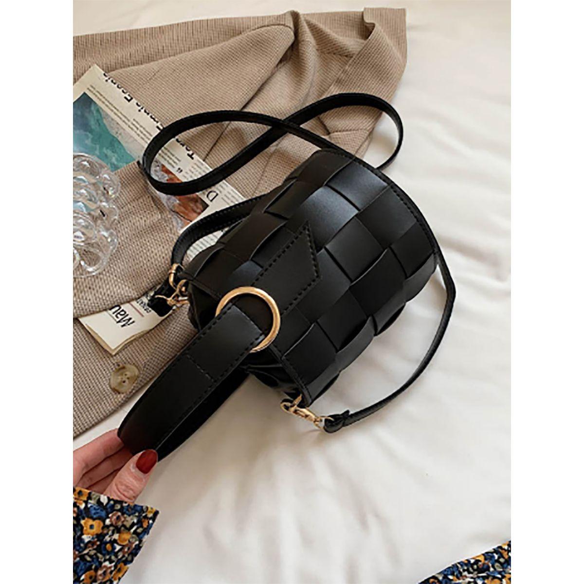 شنطة دلو بنمط مضفر-women-bagsandwallets-handbags-image-6
