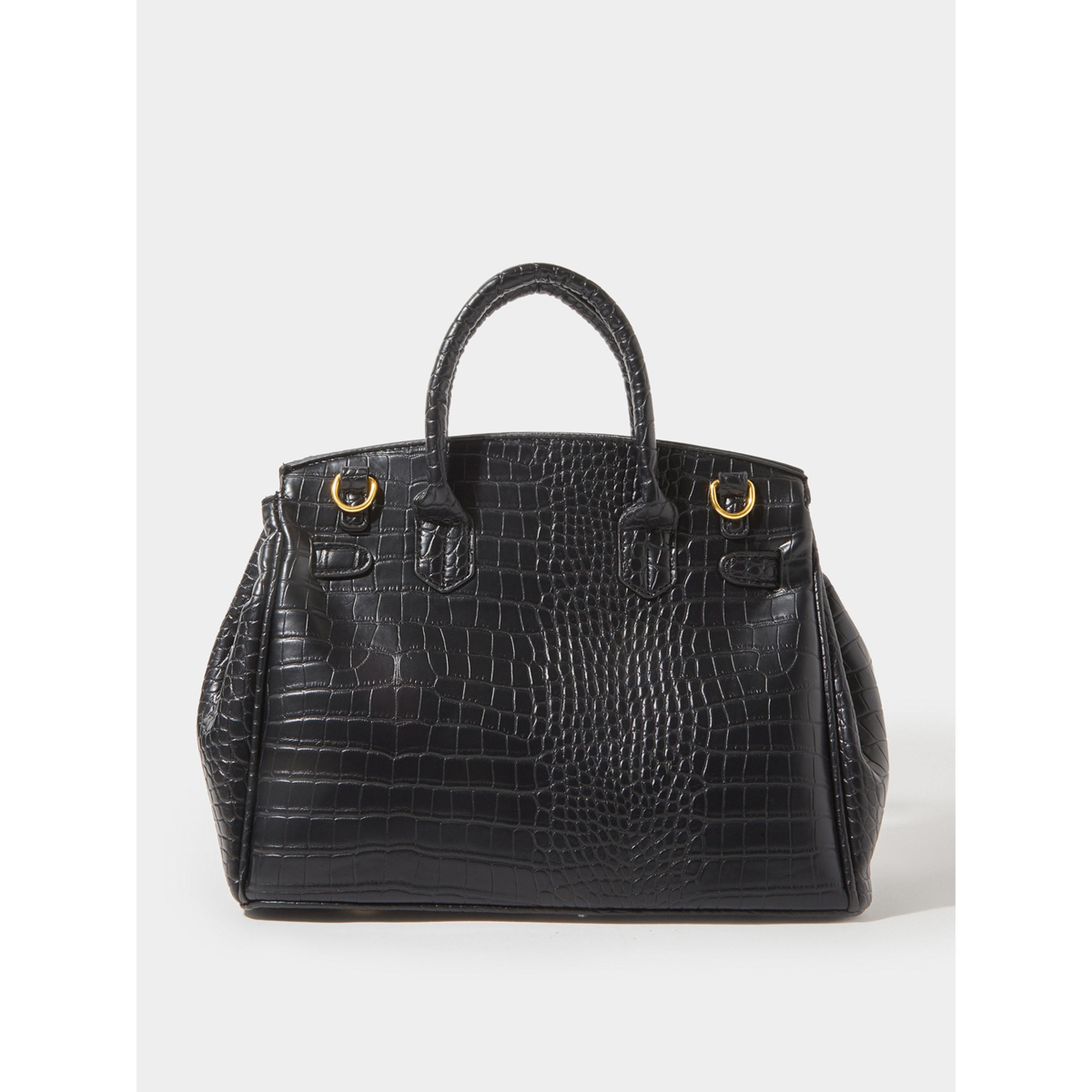 شنطة بحزامين وحاملة يد وتفاصيل قفل-women-bagsandwallets-handbags-image-3