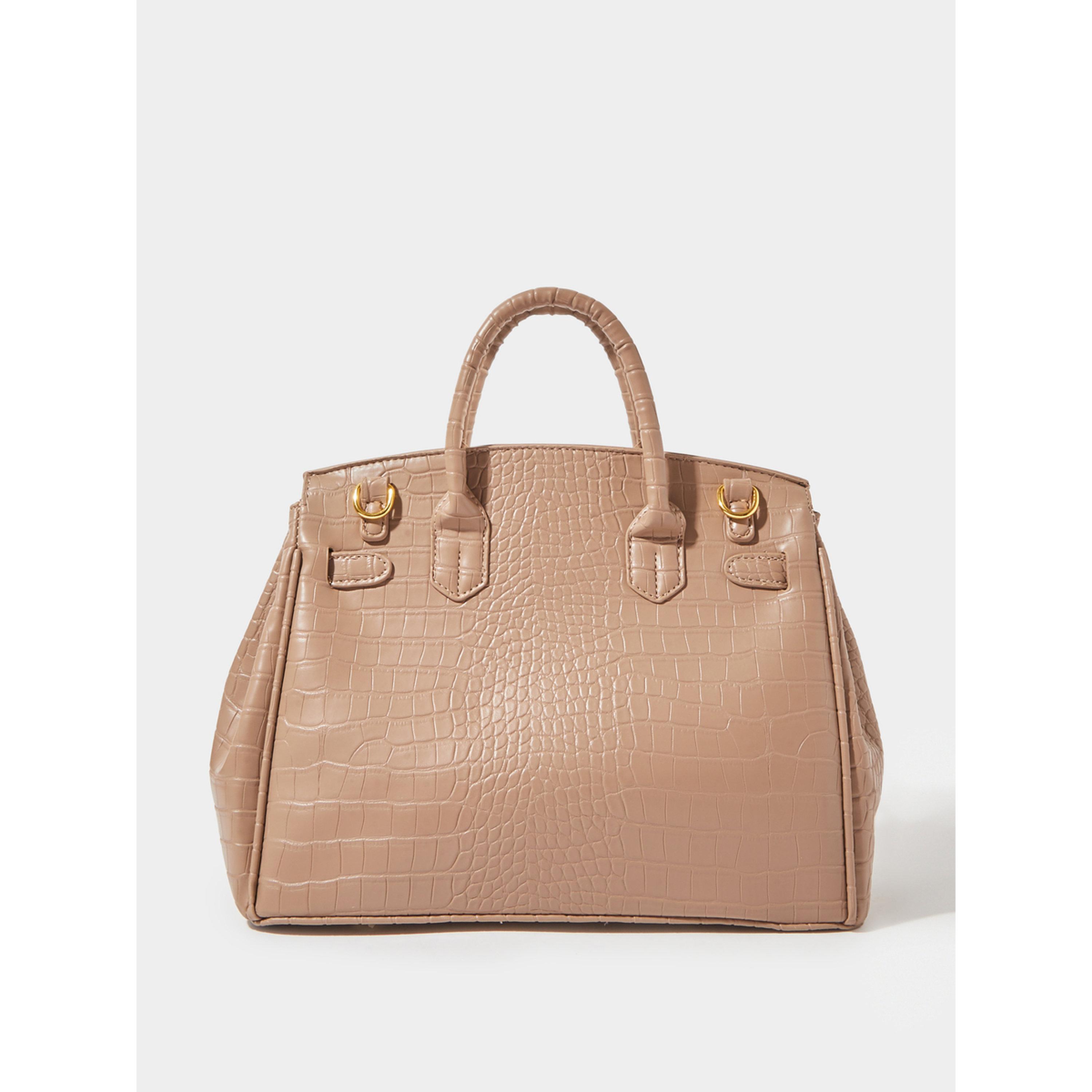 شنطة بحزامين وحاملة يد وتفاصيل قفل-women-bagsandwallets-handbags-image-3