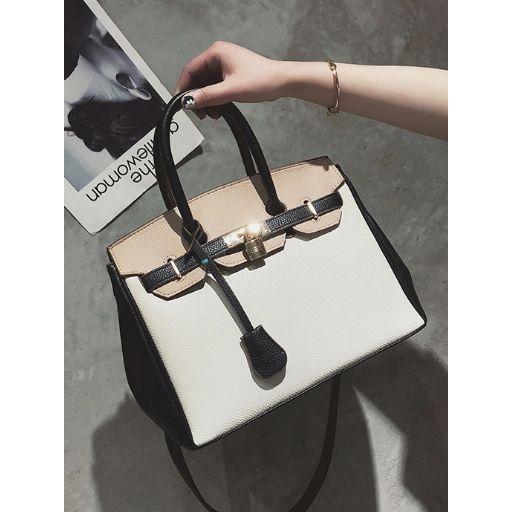 Styli Dual Strap Handle Bag with Lock-women-bagsandwallets-handbags-image-2