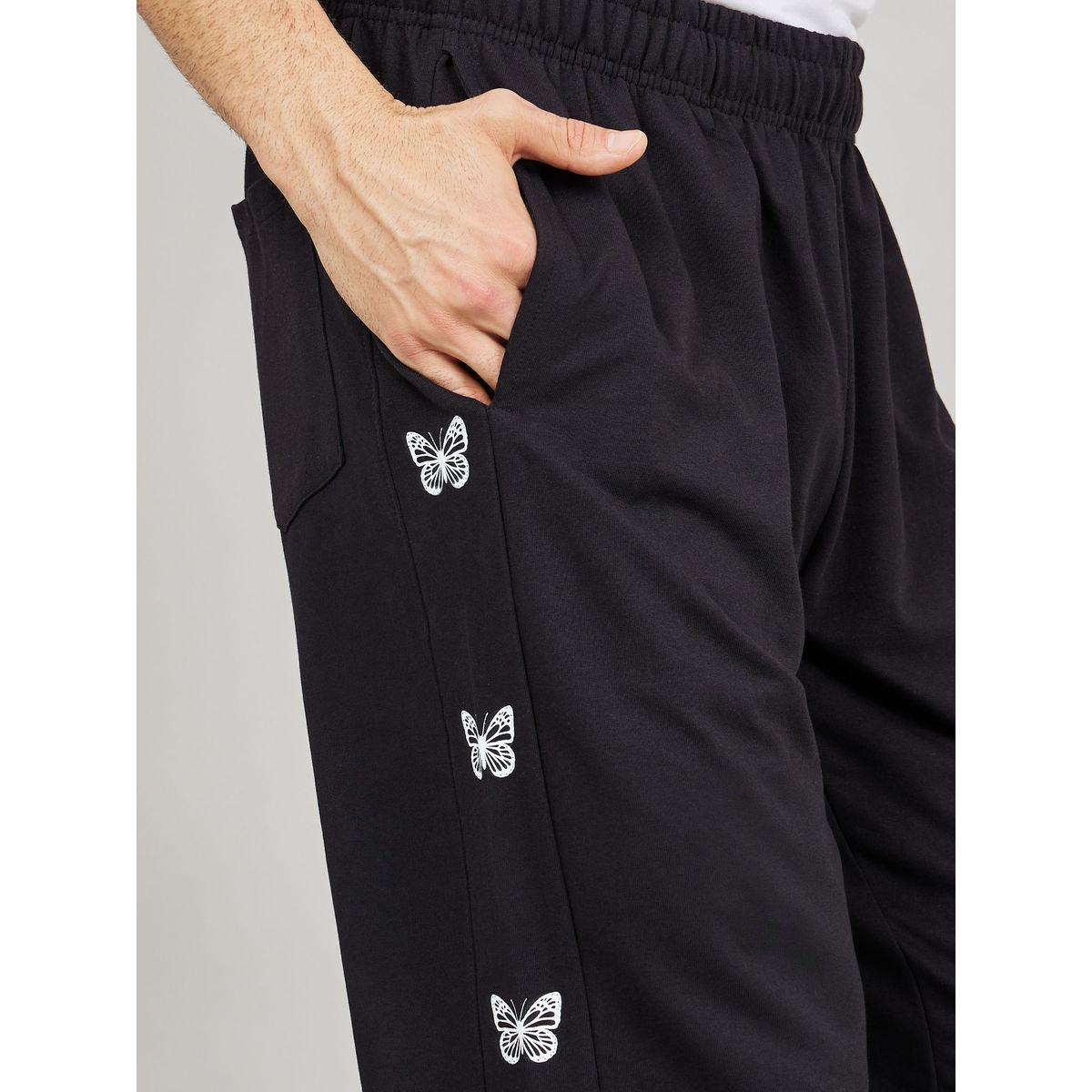 جوغر بقصة مريحة وتفاصيل خياطة-men-clothing-bottoms-joggers-image-3
