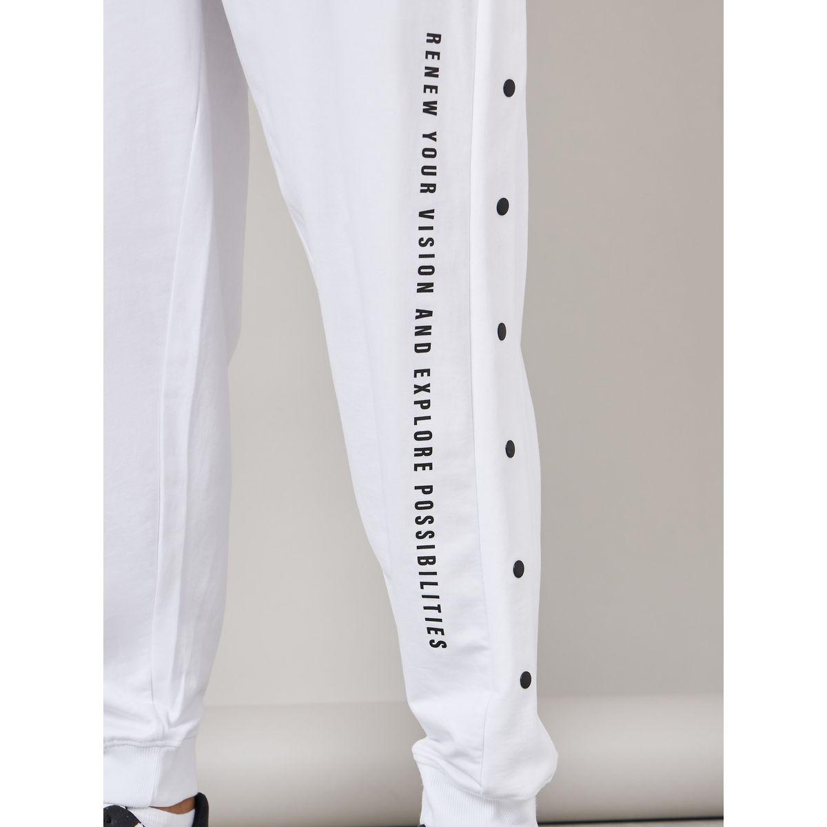 Styli Oversized Side Vertical Print and Popper Detail Joggers-men-clothing-bottoms-joggers-image-4