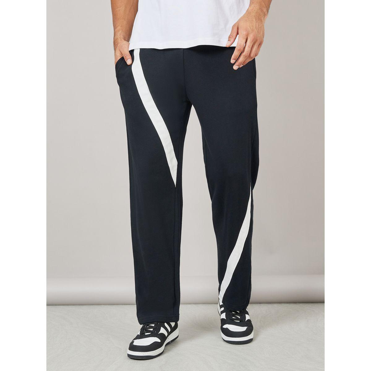 Styli Contrast Panel Relaxed Fit Joggers-men-clothing-bottoms-joggers-image-1