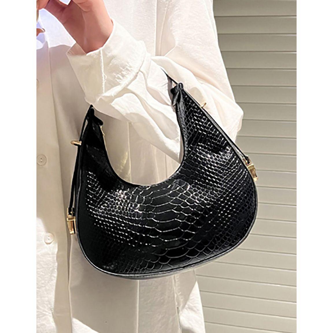 Styli Textured Crescent Bag-women-bagsandwallets-handbags-image-5