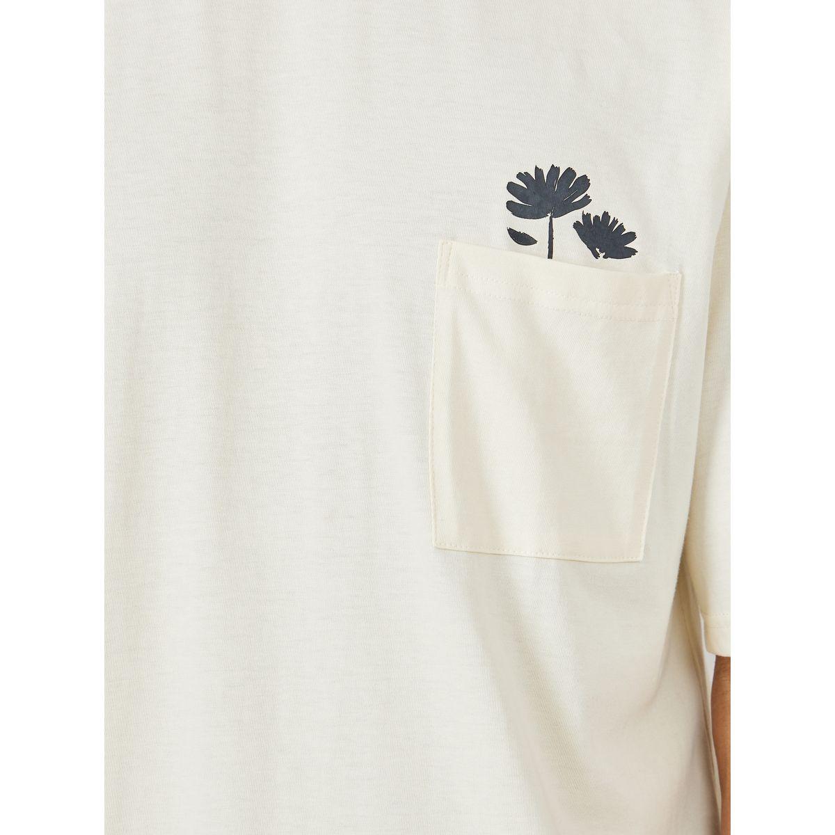 Styli Floral Print Pocket Detail Oversized T-shirt-men-clothing-tshirtsandpolos-tshirts-image-3