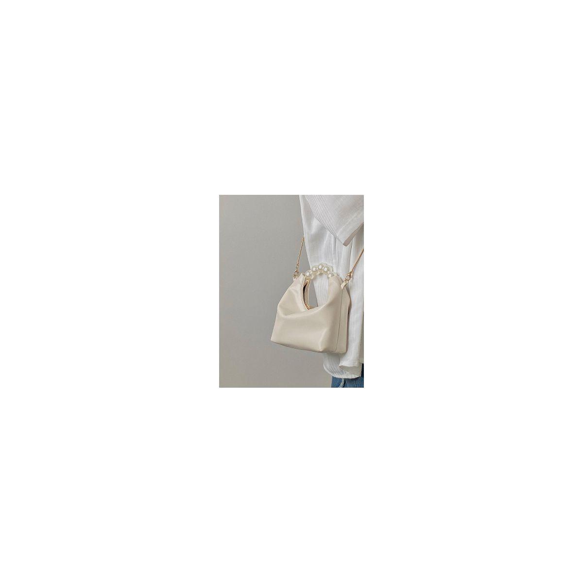 Styli Pearl Handle Bag with Zip Closure-women-bagsandwallets-handbags-image-2