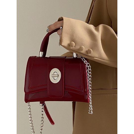 شنطة يد سادة مع قفل بنمط دوار-women-bagsandwallets-handbags-image-1