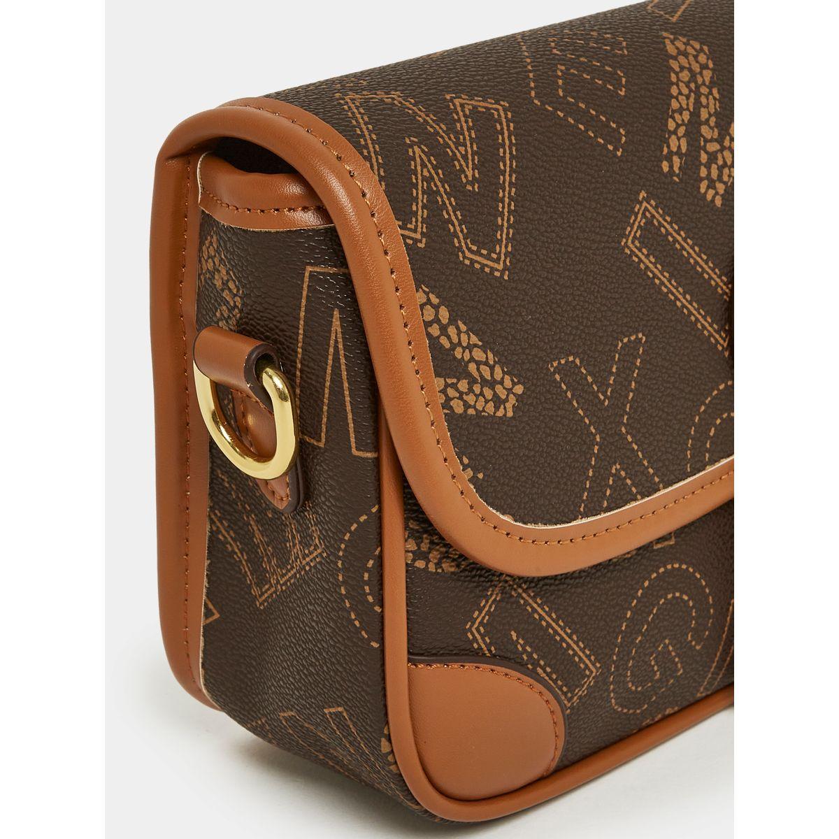 Styli All Over Letter Print Buckle Detail Crossbody Bag-women-bagsandwallets-handbags-image-4