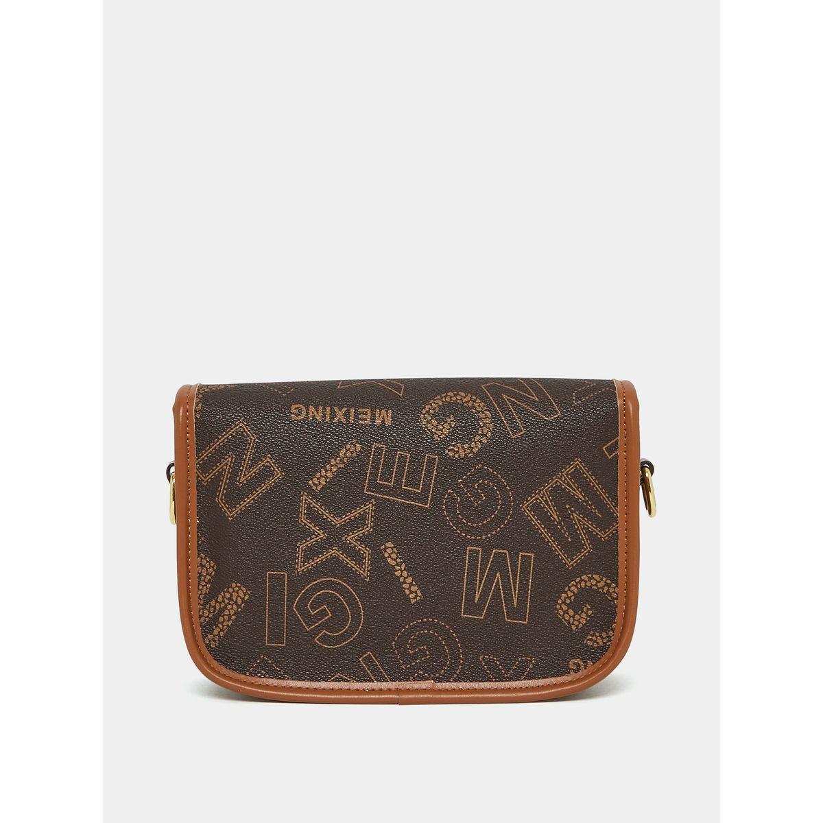 Styli All Over Letter Print Buckle Detail Crossbody Bag-women-bagsandwallets-handbags-image-5