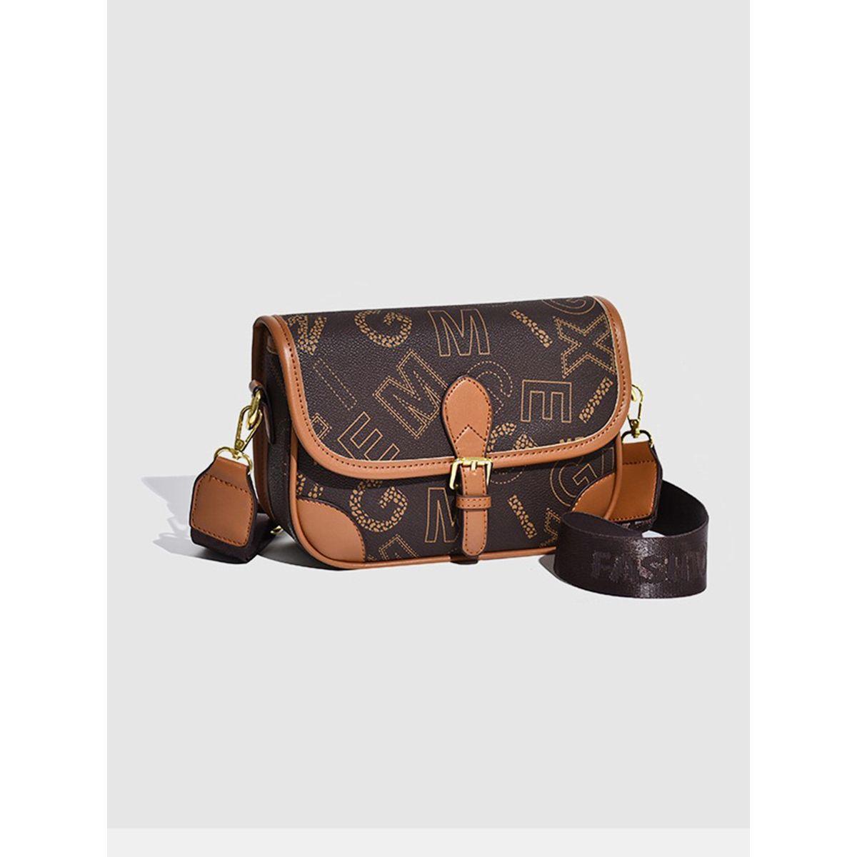 Styli All Over Letter Print Buckle Detail Crossbody Bag-women-bagsandwallets-handbags-image-7