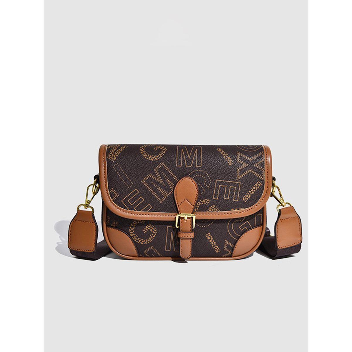 Styli All Over Letter Print Buckle Detail Crossbody Bag-women-bagsandwallets-handbags-image-8