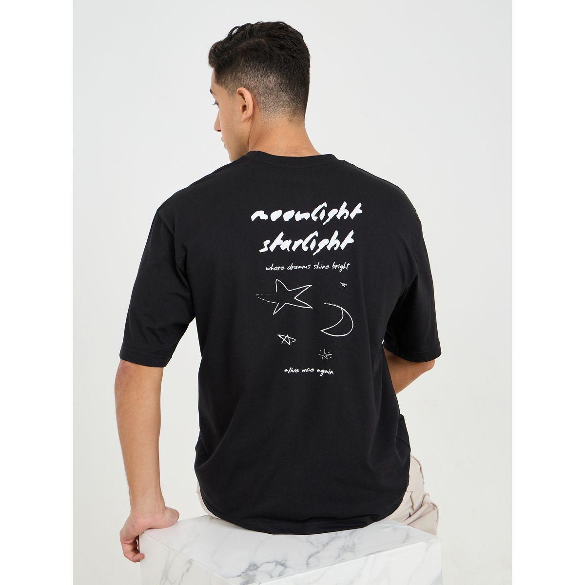 Styli Front and Back Art Print Oversized T-Shirt-men-clothing-tshirtsandpolos-tshirts-image-1