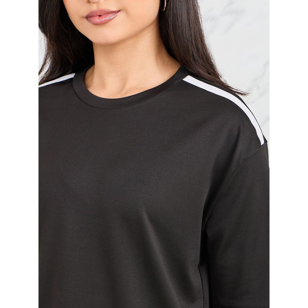مجموعة من ليقنز وتيشيرت مزين بأشرطة-women-clothing-coordsets-image-4