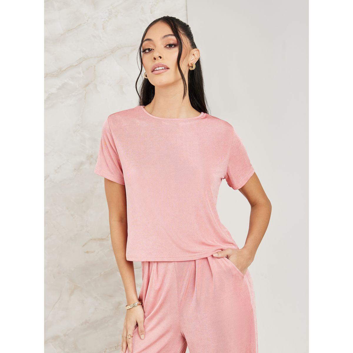 Styli Solid Crop Top with Wide Leg Pants Co-Ords-women-clothing-coordsets-image-3