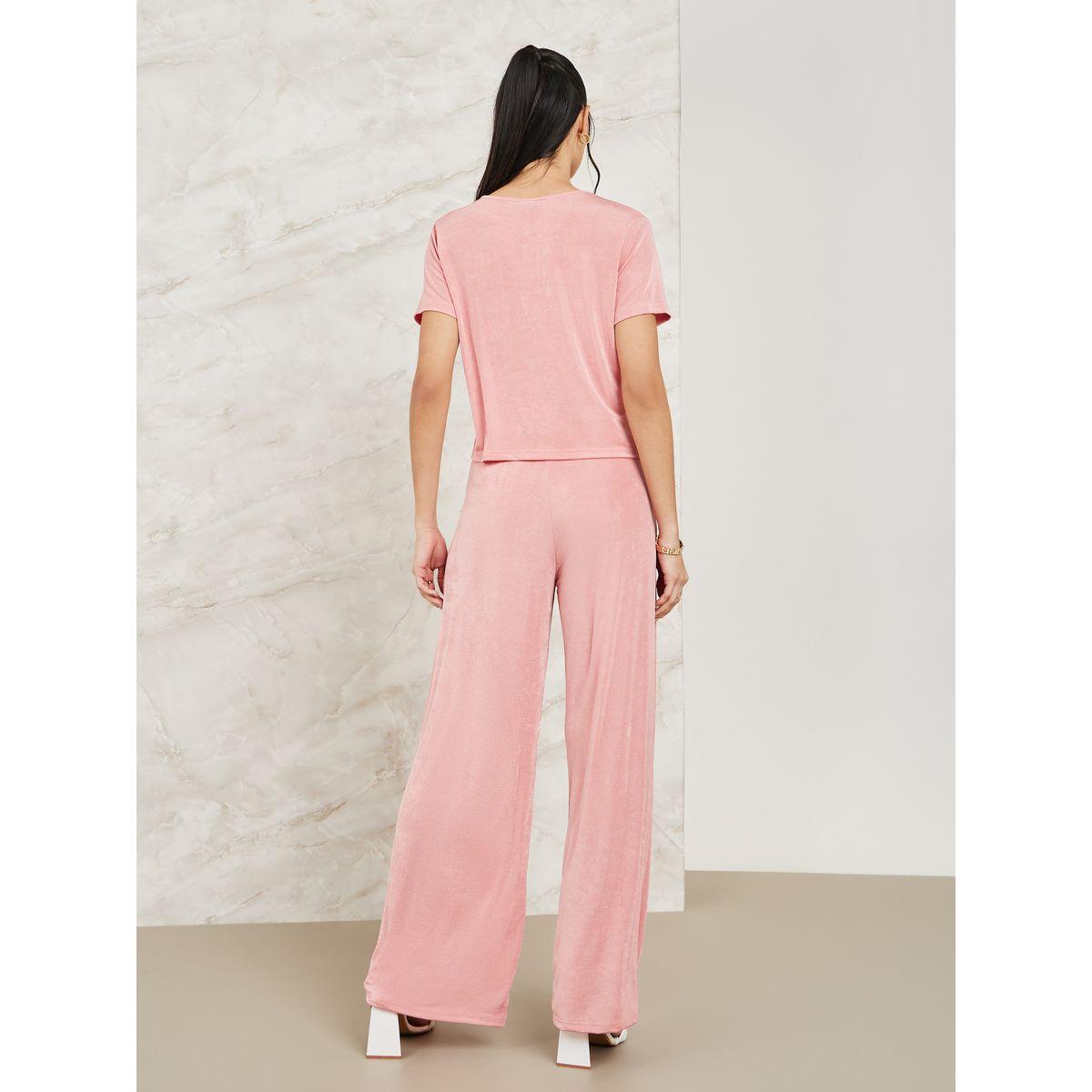 Styli Solid Crop Top with Wide Leg Pants Co-Ords-women-clothing-coordsets-image-5