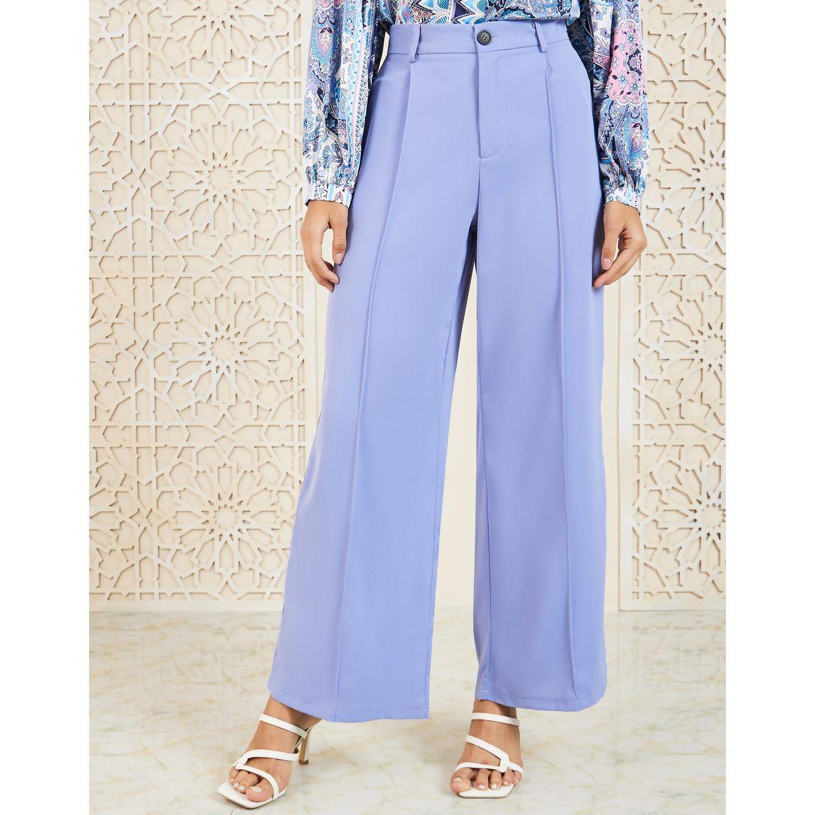 Styli Aztec Print Collared Shirt & Pintuck Wide Leg Pants Co-Ord-women-clothing-coordsets-image-6