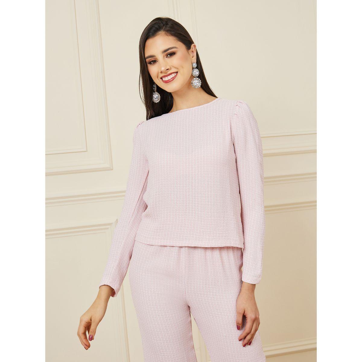 طقم منسق من ( بنطال + بلوزة )-women-clothing-coordsets-image-2