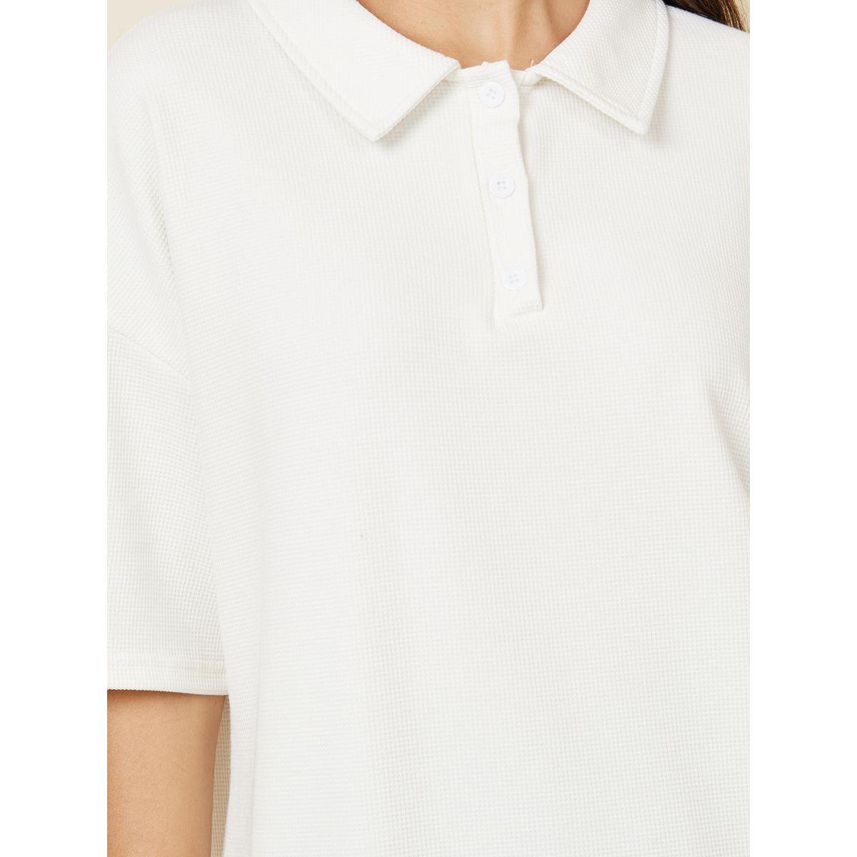 مجموعة من جوغر بارجل مستقيمة وتيشيرت بولو-women-clothing-coordsets-image-5