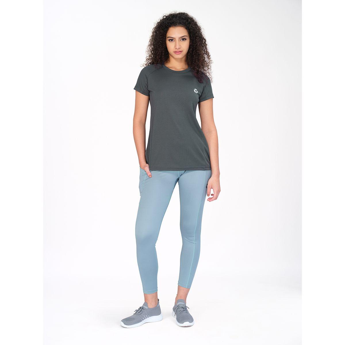 Technosport X Styli Solid Mesh Back Panel Active T-Shirt-women-clothing-sportswearandactivewear-tshirtsandvests-image-1