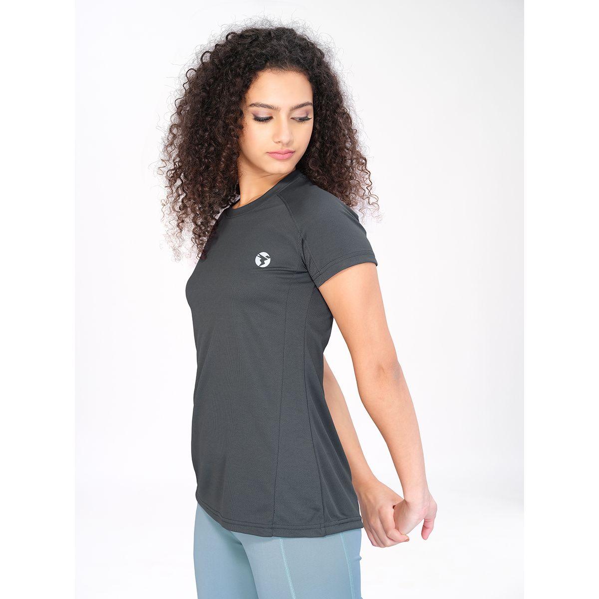 Technosport X Styli Solid Mesh Back Panel Active T-Shirt-women-clothing-sportswearandactivewear-tshirtsandvests-image-3