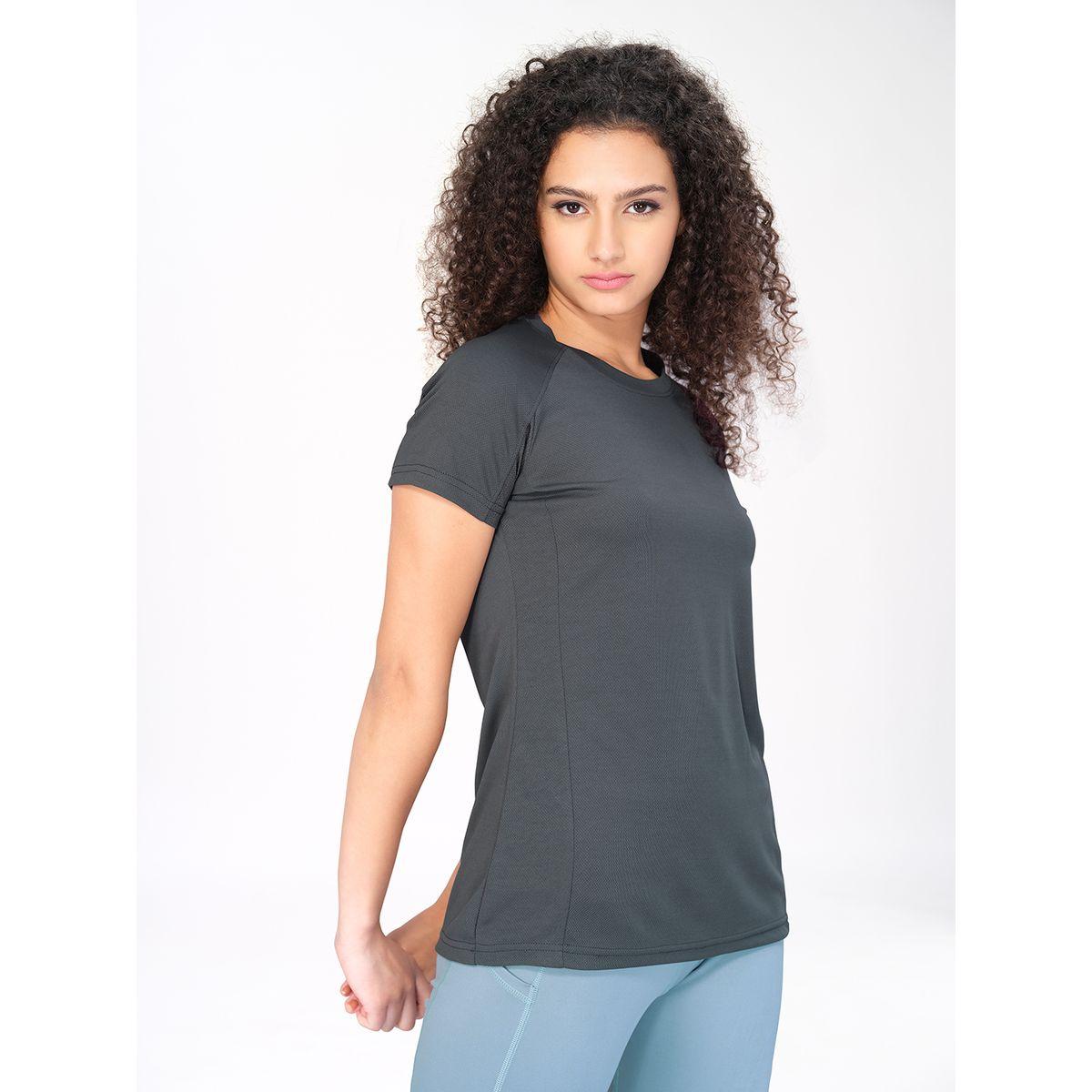 Technosport X Styli Solid Mesh Back Panel Active T-Shirt-women-clothing-sportswearandactivewear-tshirtsandvests-image-4