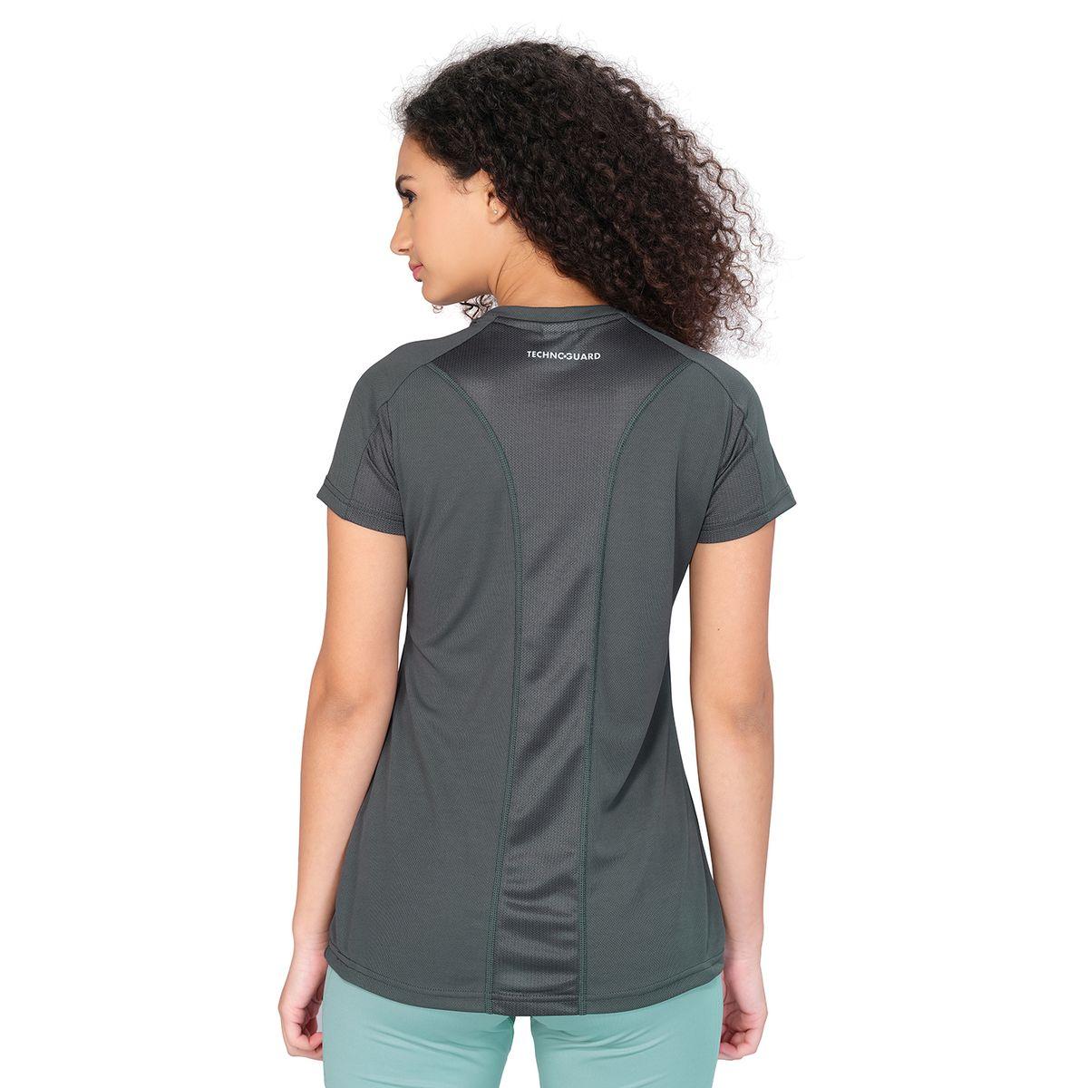 Technosport X Styli Solid Mesh Back Panel Active T-Shirt-women-clothing-sportswearandactivewear-tshirtsandvests-image-5