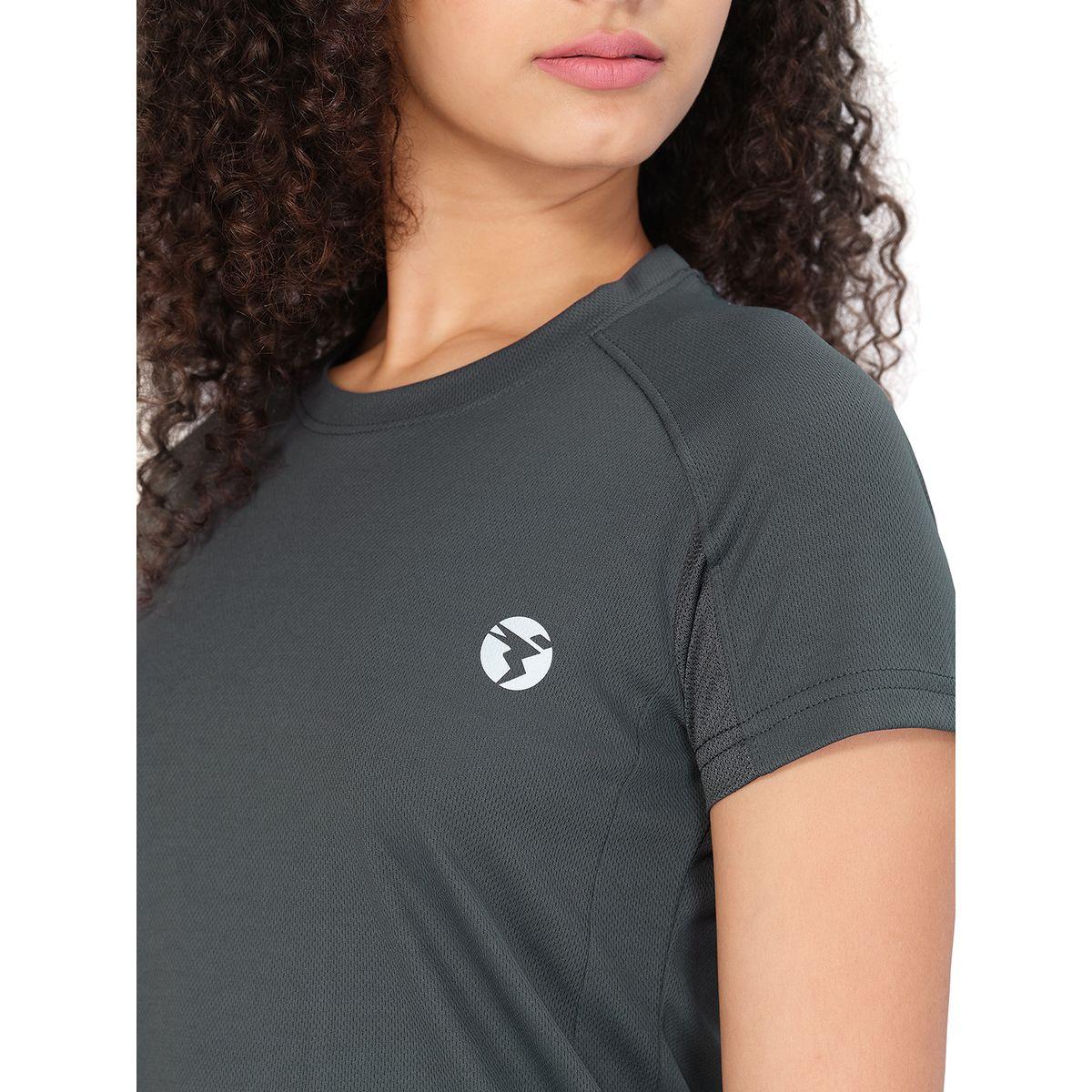 Technosport X Styli Solid Mesh Back Panel Active T-Shirt-women-clothing-sportswearandactivewear-tshirtsandvests-image-6