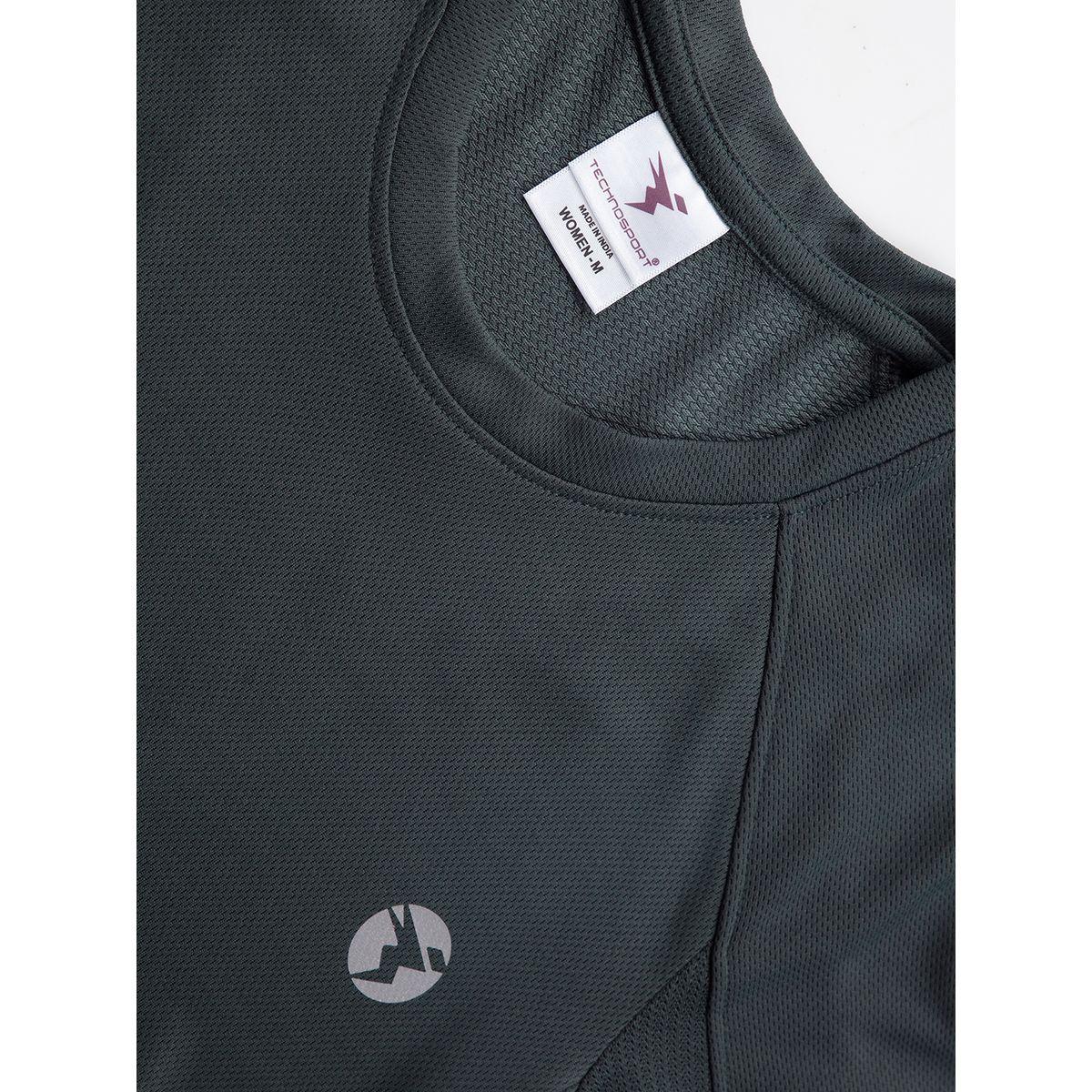 Technosport X Styli Solid Mesh Back Panel Active T-Shirt-women-clothing-sportswearandactivewear-tshirtsandvests-image-7