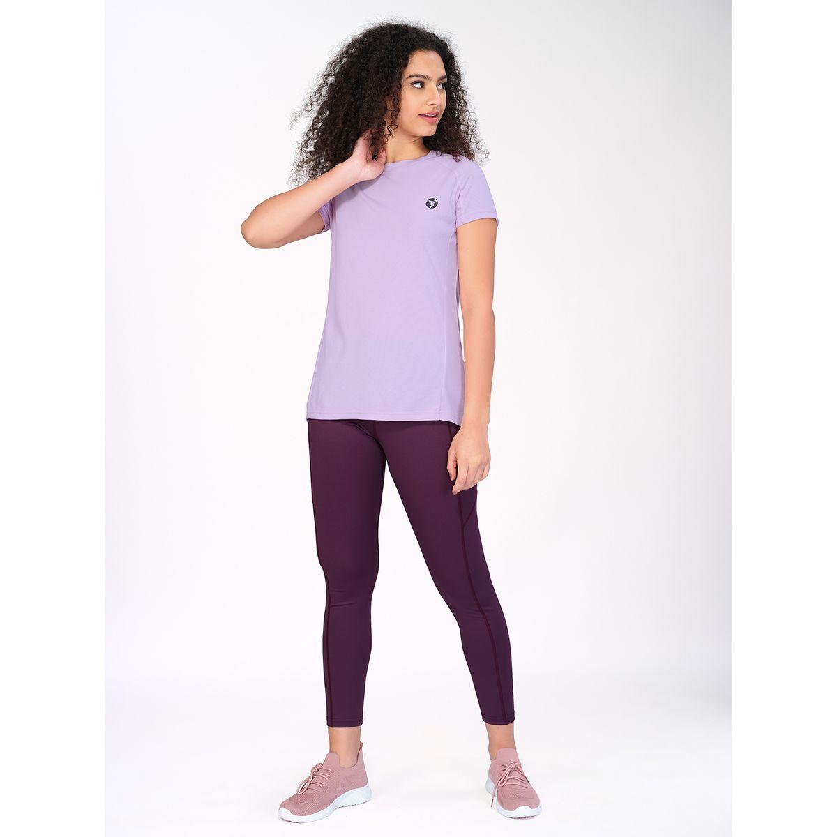 Technosport X Styli Solid Mesh Back Panel Active T-Shirt-women-clothing-sportswearandactivewear-tshirtsandvests-image-1