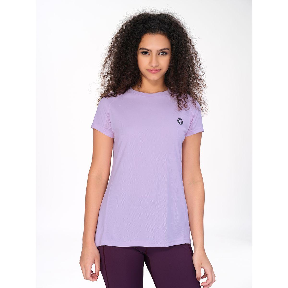 Technosport X Styli Solid Mesh Back Panel Active T-Shirt-women-clothing-sportswearandactivewear-tshirtsandvests-image-2