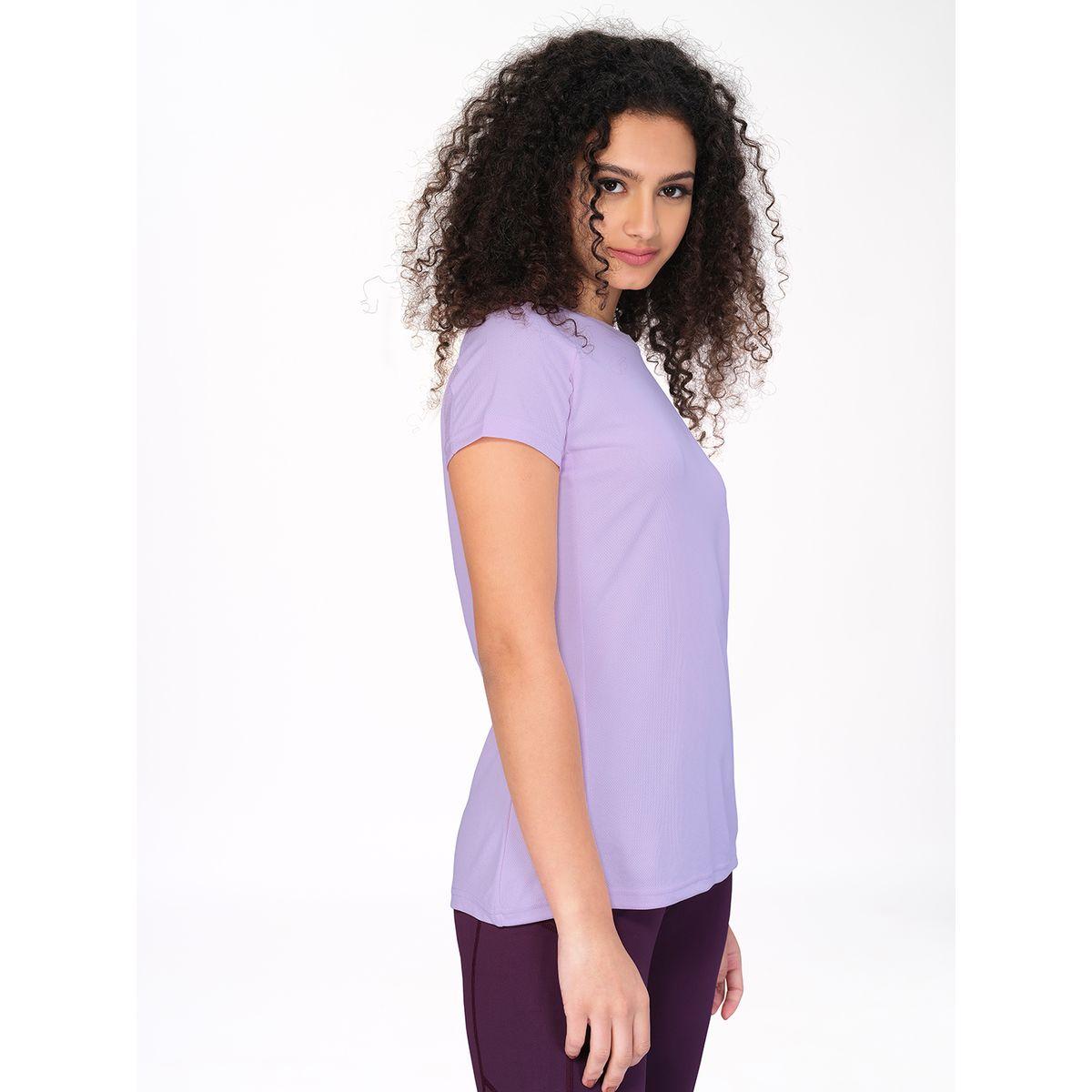 Technosport X Styli Solid Mesh Back Panel Active T-Shirt-women-clothing-sportswearandactivewear-tshirtsandvests-image-4