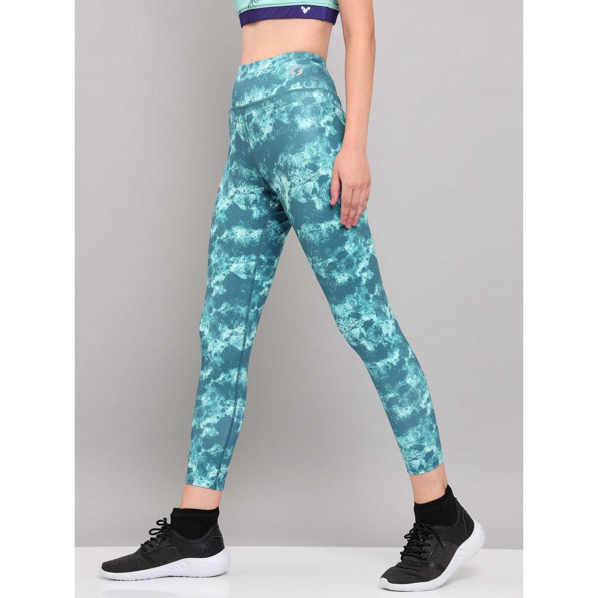 Technosport X Styli All Over Tie Dye Print Active Tights with Pocket-women-clothing-sportswearandactivewear-bottoms-image-2