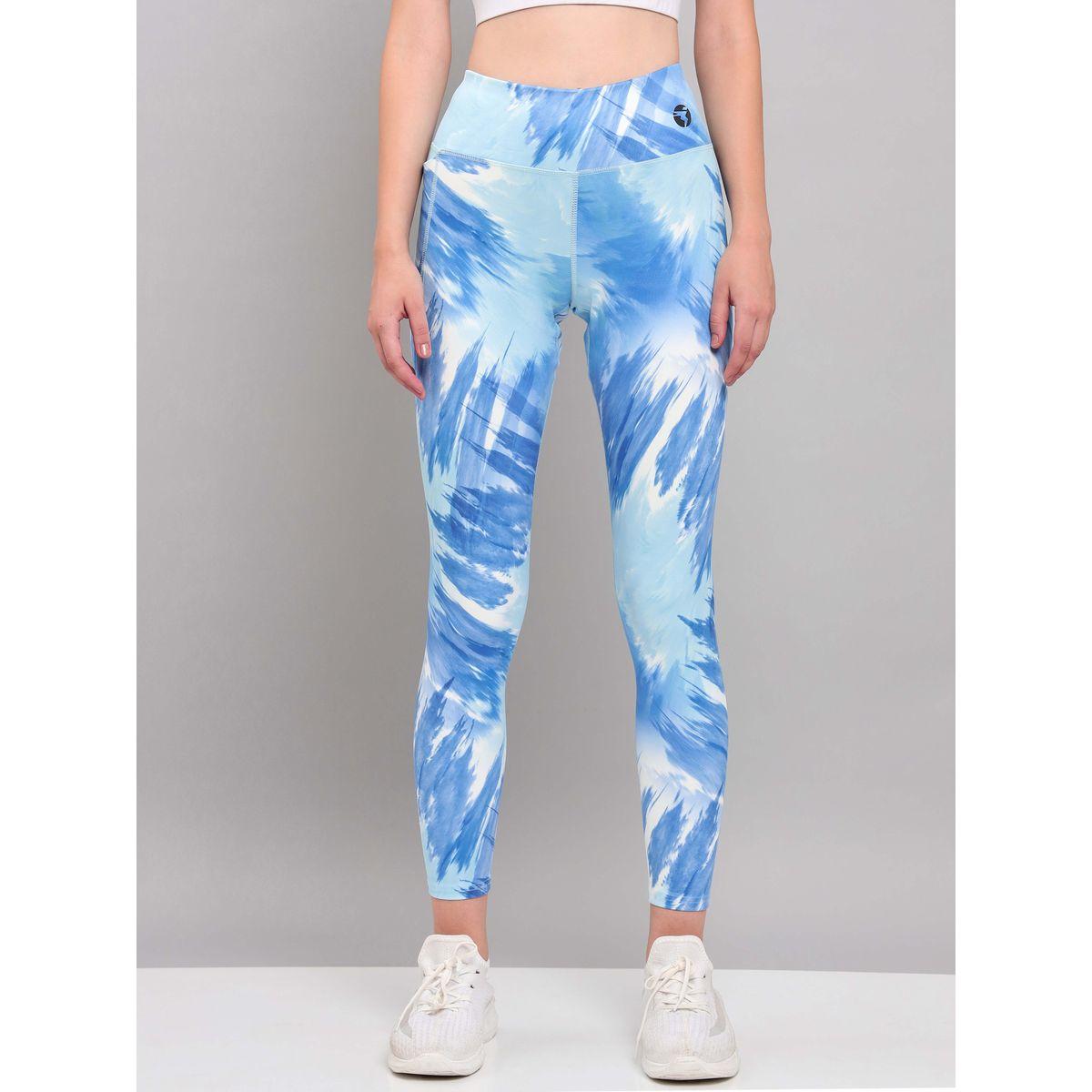 Technosport X Styli All Over Tie Dye Print Active Tights with Pocket-women-clothing-sportswearandactivewear-bottoms-image-2
