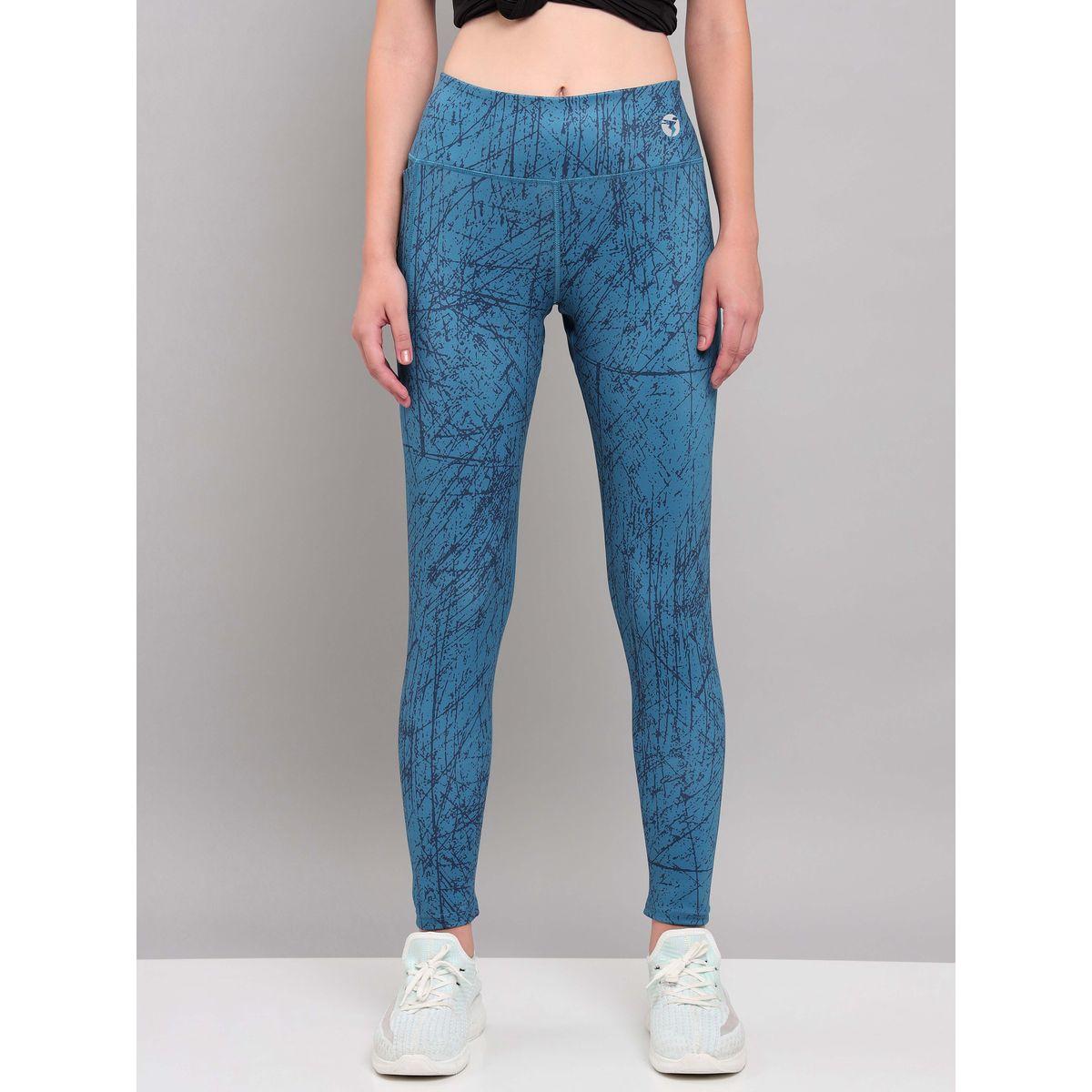 Technosport X Styli All Over Tie Dye Print Active Tights with Pocket-women-clothing-sportswearandactivewear-bottoms-image-1