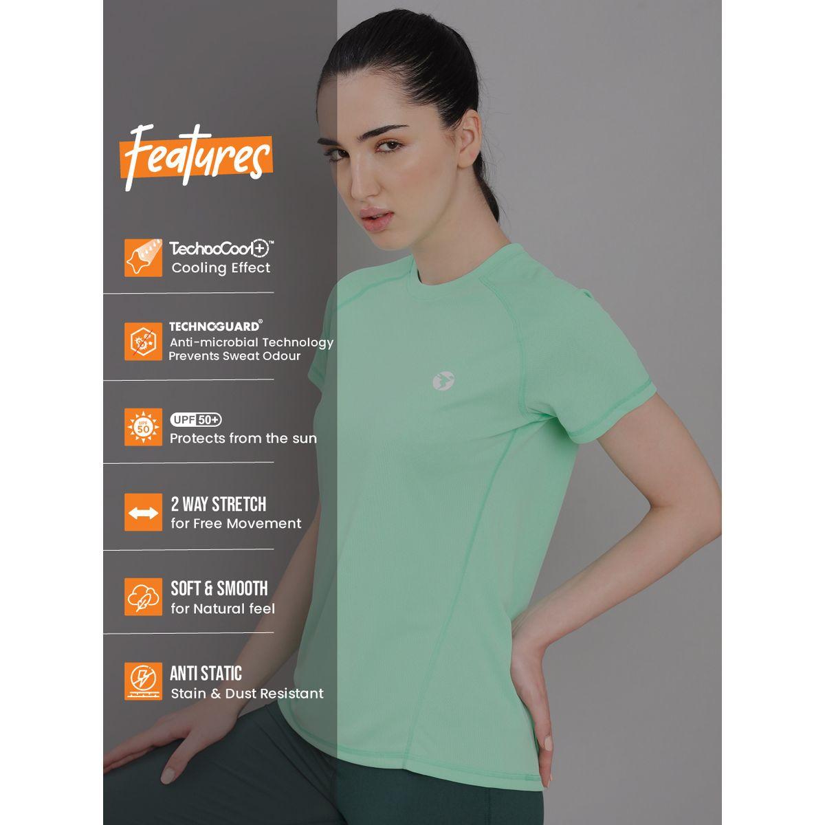 تيشيرت رياضي بأكمام ريجلان تكنوسبورت × ستايلي-women-clothing-sportswearandactivewear-tshirtsandvests-image-2