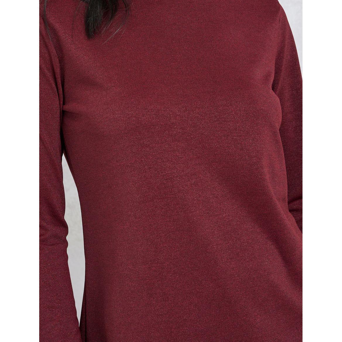 Styli Solid Long Sleeve Top & Flared Pants Co-Ords-women-clothing-coordsets-image-3