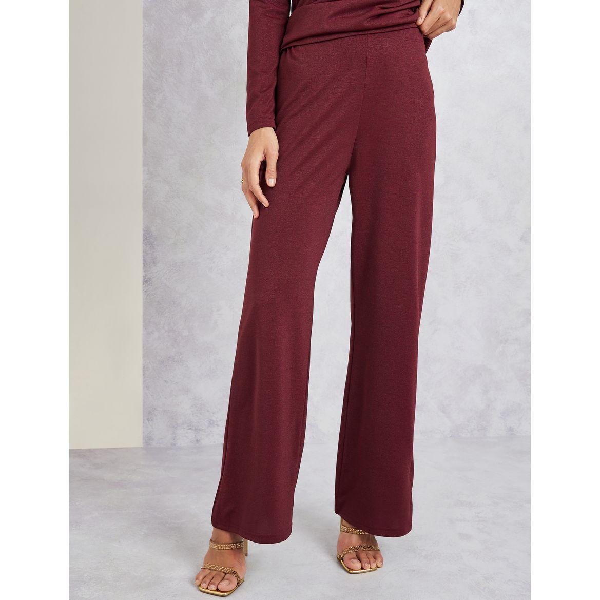Styli Solid Long Sleeve Top & Flared Pants Co-Ords-women-clothing-coordsets-image-5