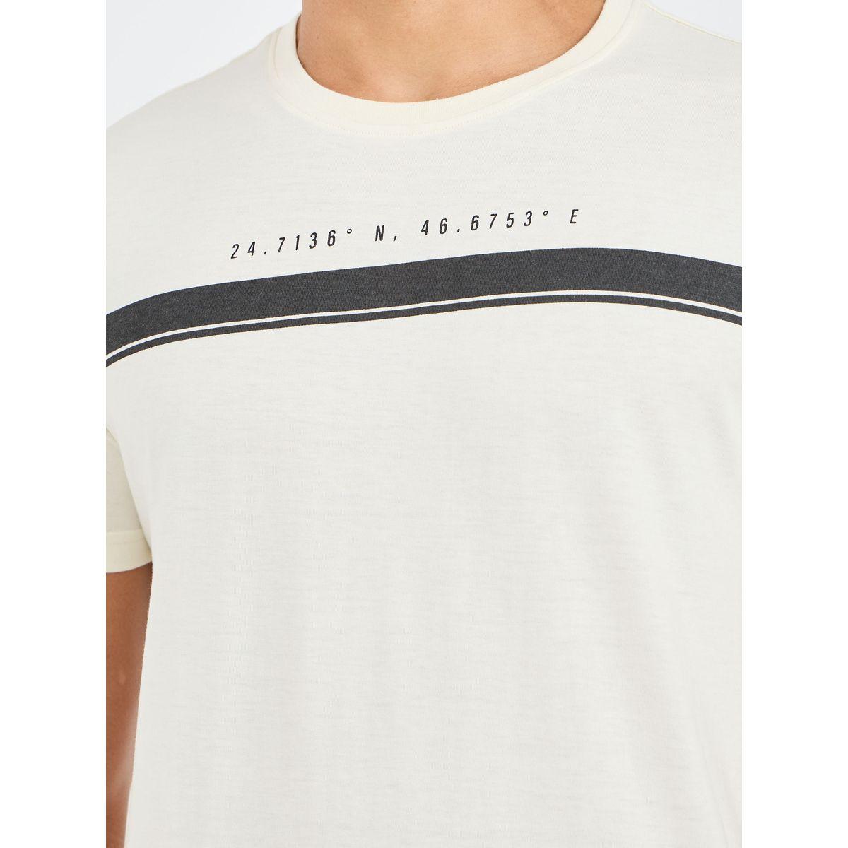 قميص عادي بطبعة صدر أفقية من ستيلي مع حافة شارة الحاشية-men-clothing-tshirtsandpolos-tshirts-image-3