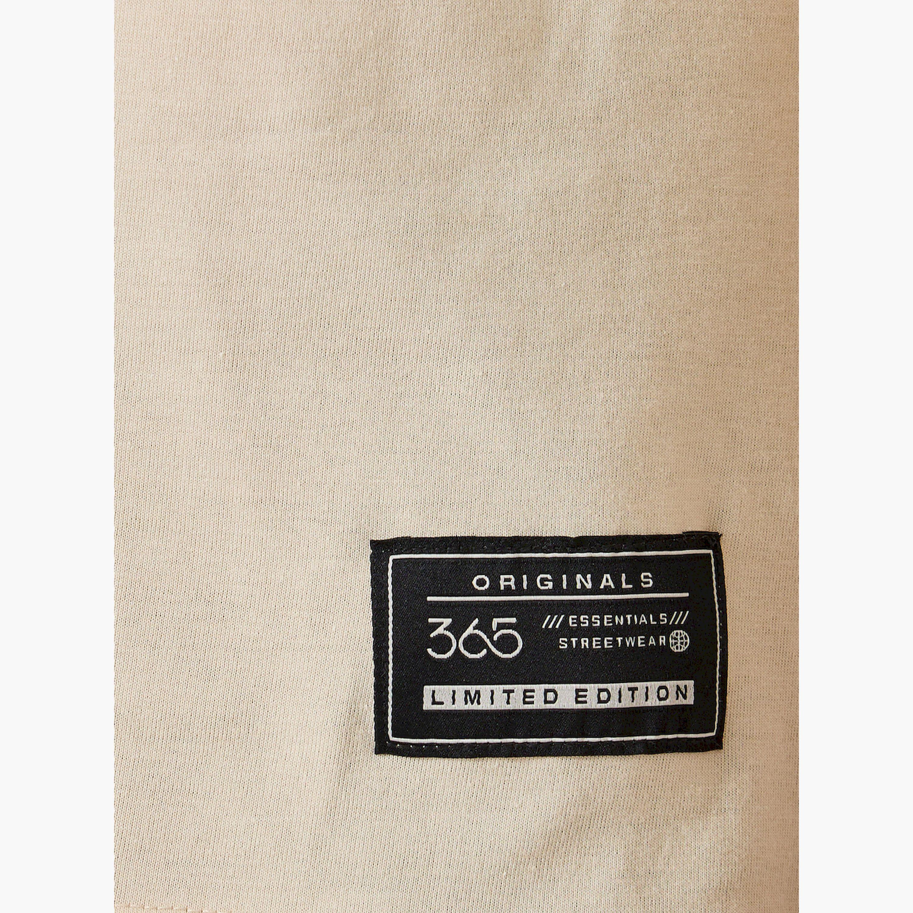 Styli Contrast Panel Slogan Print Regular Fit T-Shirt with Badge Detail-men-clothing-tshirtsandpolos-tshirts-image-3