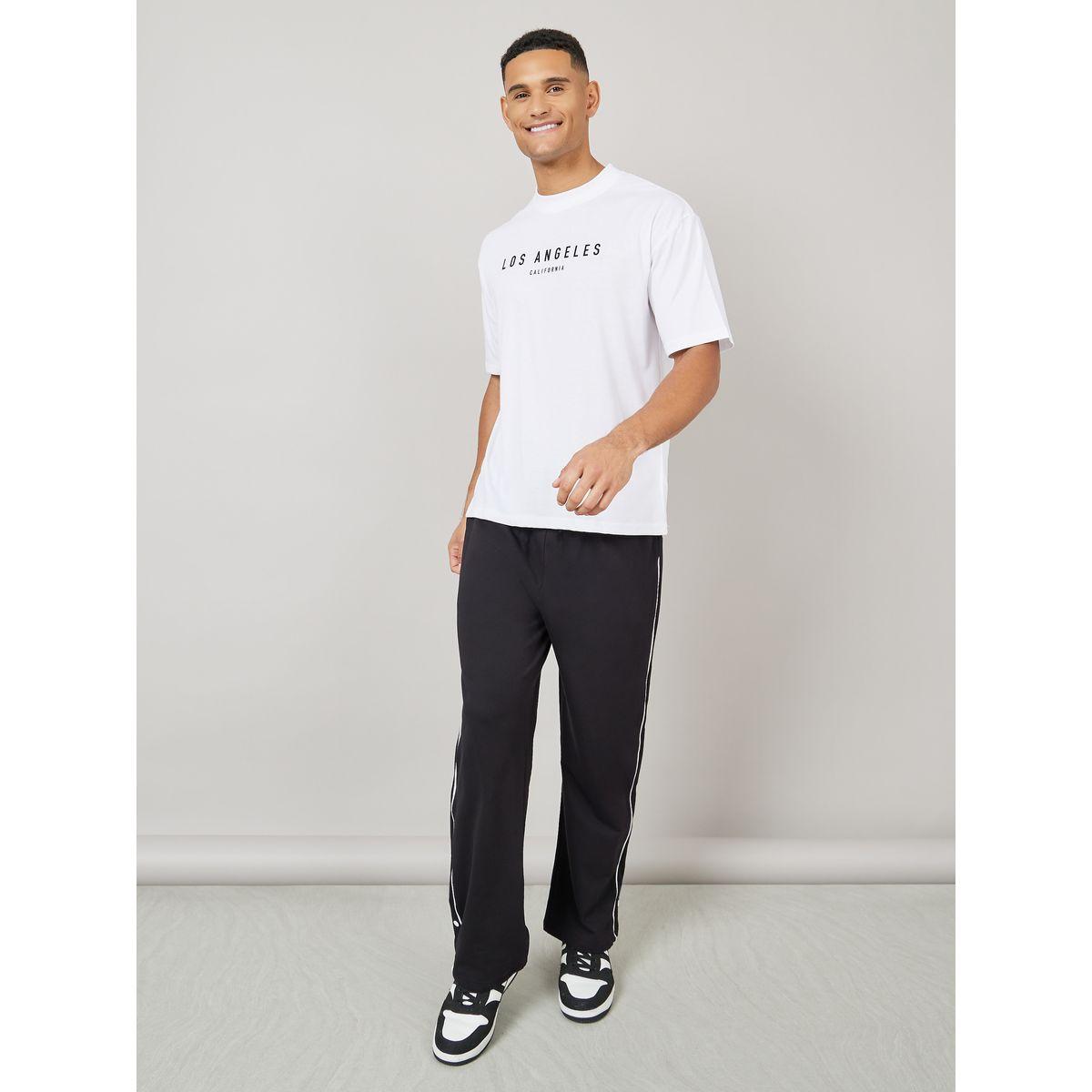 تيشيرت واسع مطبع بطبعة كتابة-men-clothing-tshirtsandpolos-tshirts-image-2