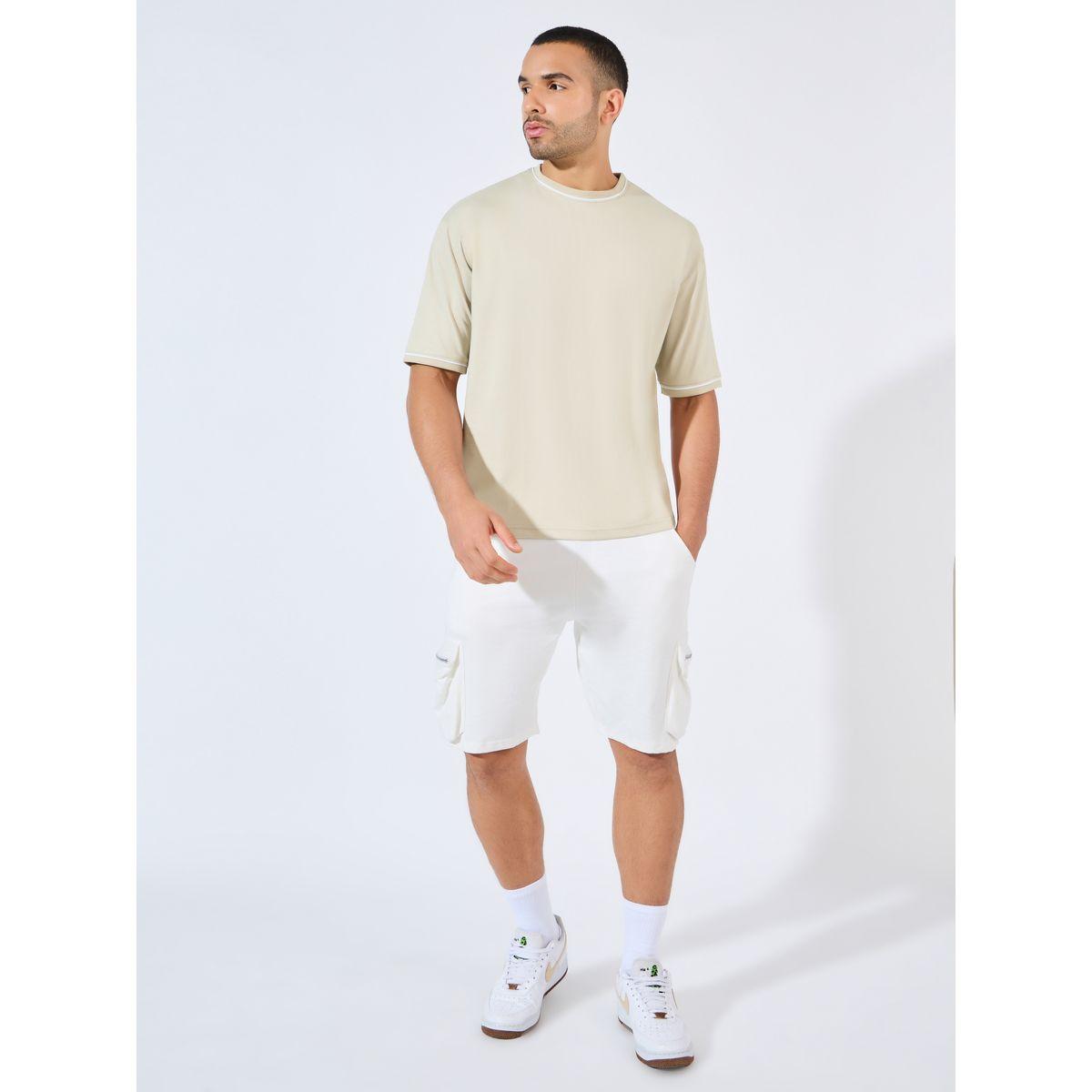 Styli Oversized Contrast Piping Neck & Sleeve Detail T-Shirt-men-clothing-tshirtsandpolos-tshirts-image-2