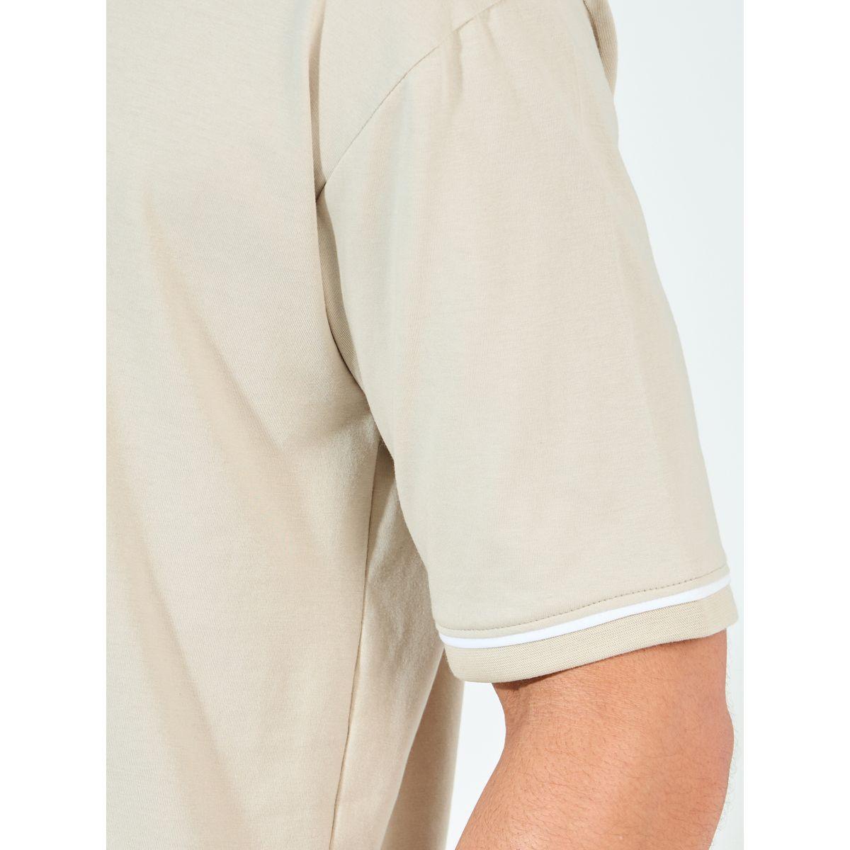 Styli Oversized Contrast Piping Neck & Sleeve Detail T-Shirt-men-clothing-tshirtsandpolos-tshirts-image-3
