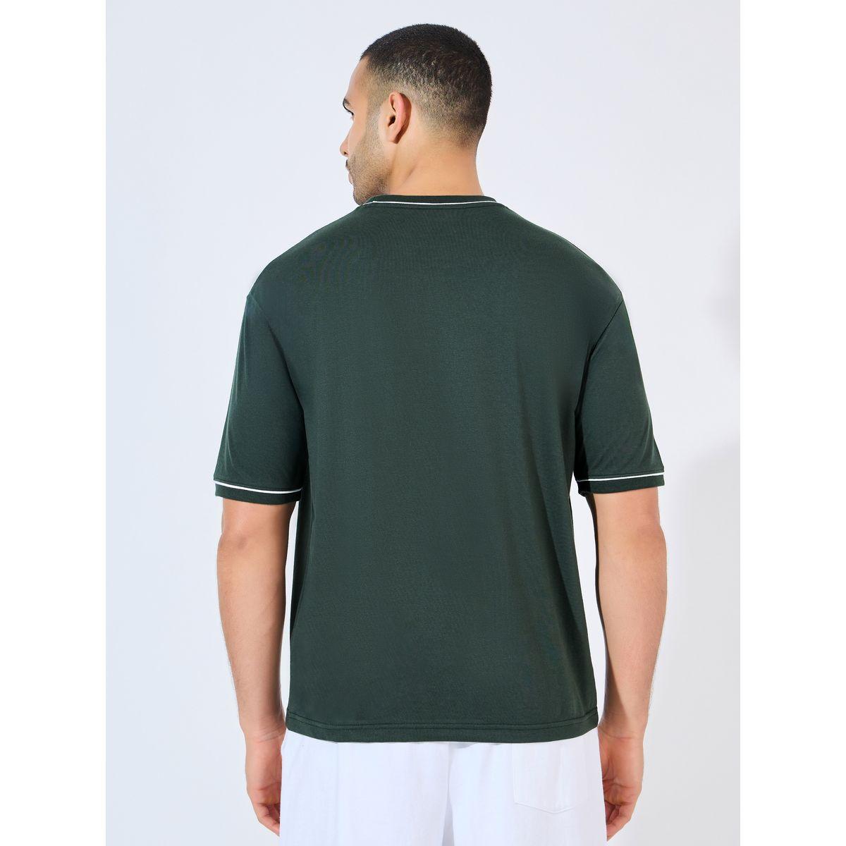Styli Oversized Contrast Piping Neck & Sleeve Detail T-Shirt-men-clothing-tshirtsandpolos-tshirts-image-4